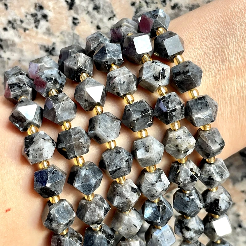 جديد 10 مللي متر مثمنة الخرز الحجر الطبيعي جمشت الأمازون Moonstone فضفاض الخرز DIY بها بنفسك صنع المجوهرات سوار إكسسوارات عقد #5