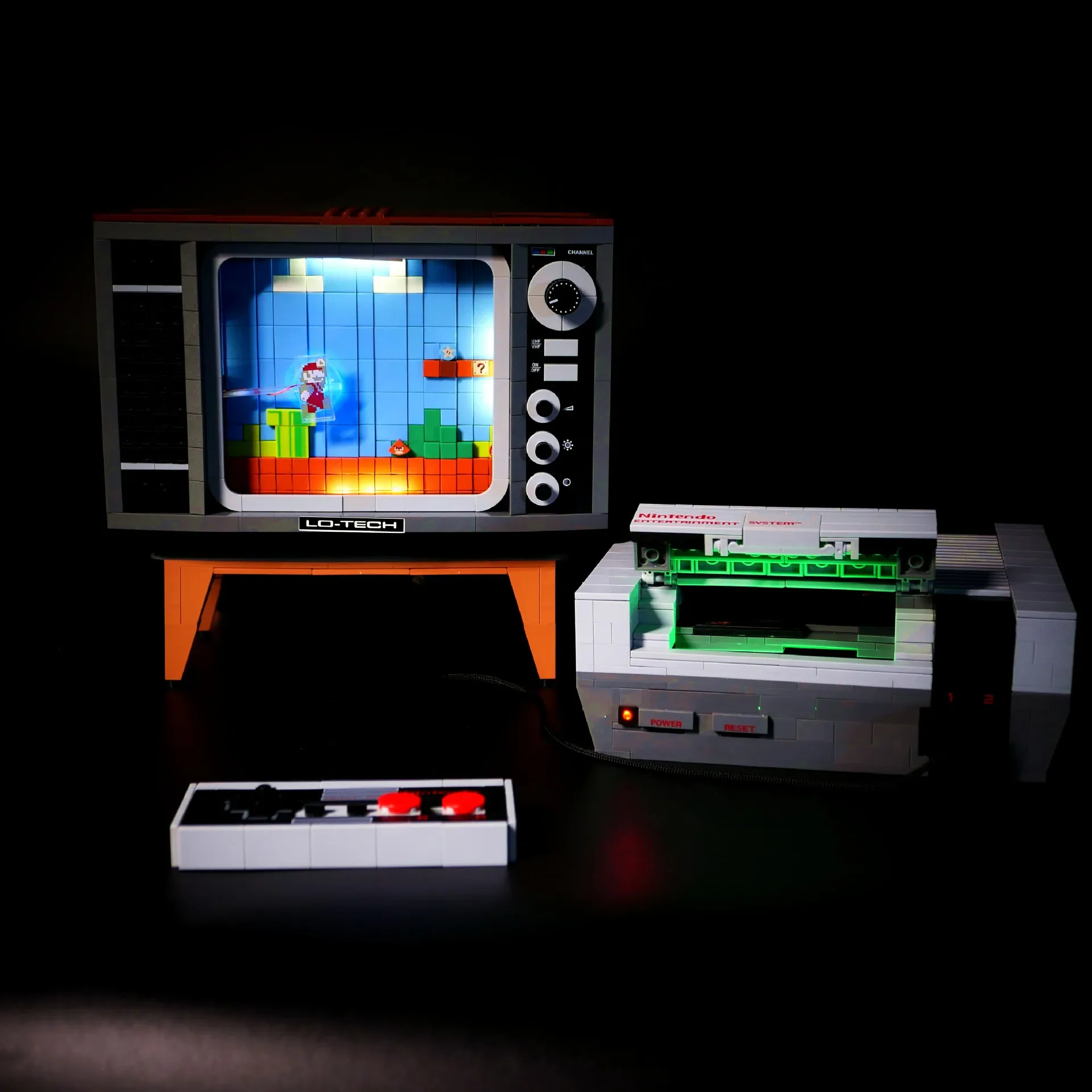 وحدات بناء نموذج وحدة التحكم في ألعاب التلفزيون سوبر نيس للأطفال ، وحدات الطوب Moc ، شخصيات الحركة ، لعبة تعليمية ، * * ، الأفكار ، * *