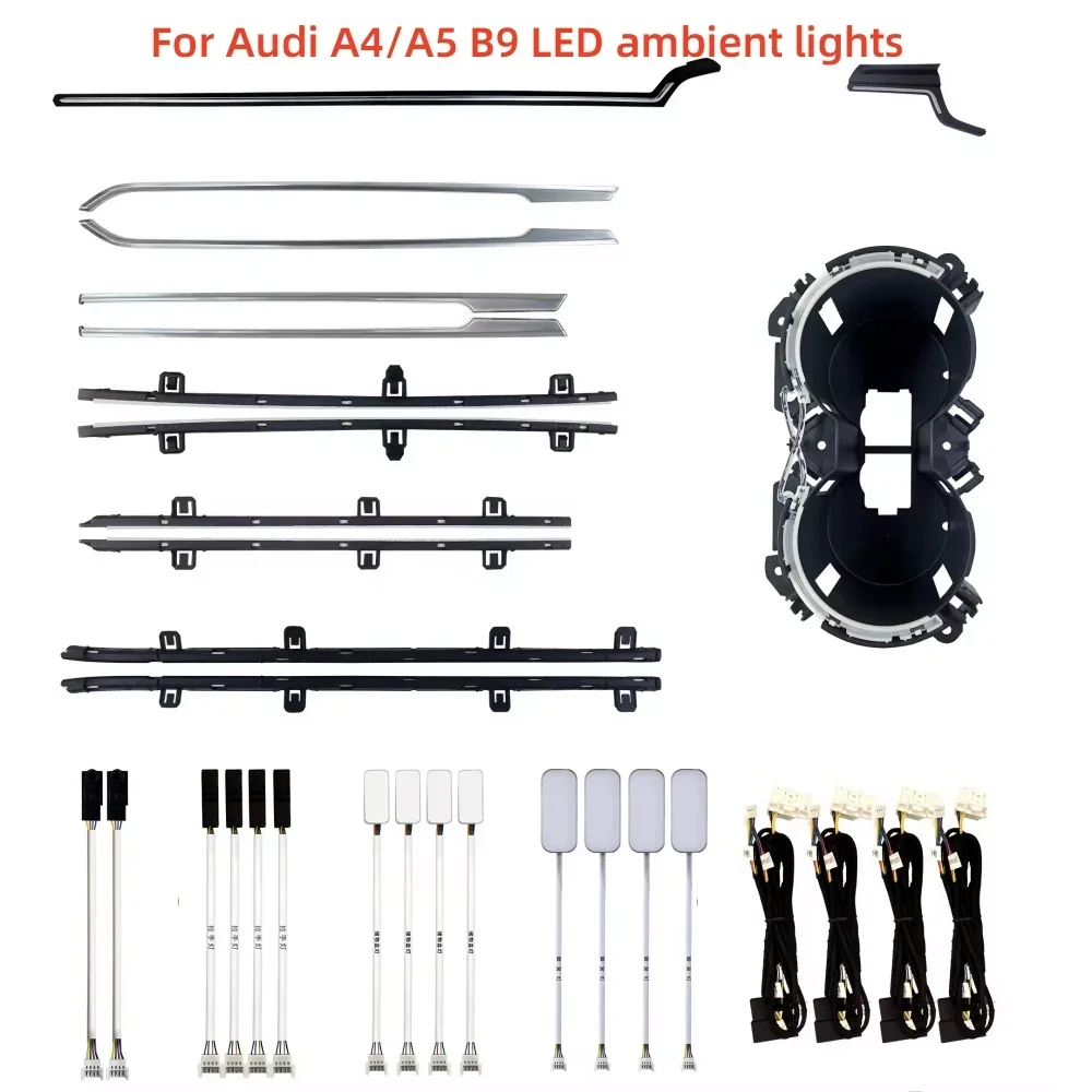 

Ambient Light For Audi A4 A5 B9 2017-2023 Backlight Decorative LED Atmosphere Lamp Environment Kit 256 Colors High Quality New