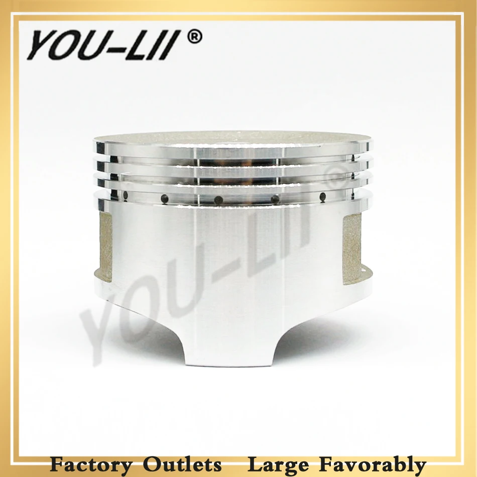 YOULII  Cylinder Piston Fit For 168F Engine GX160 GX200 5.5HP 6.5HP Carburetor Chainsaw 68mm Piston For Dirt Bike Motorcycle