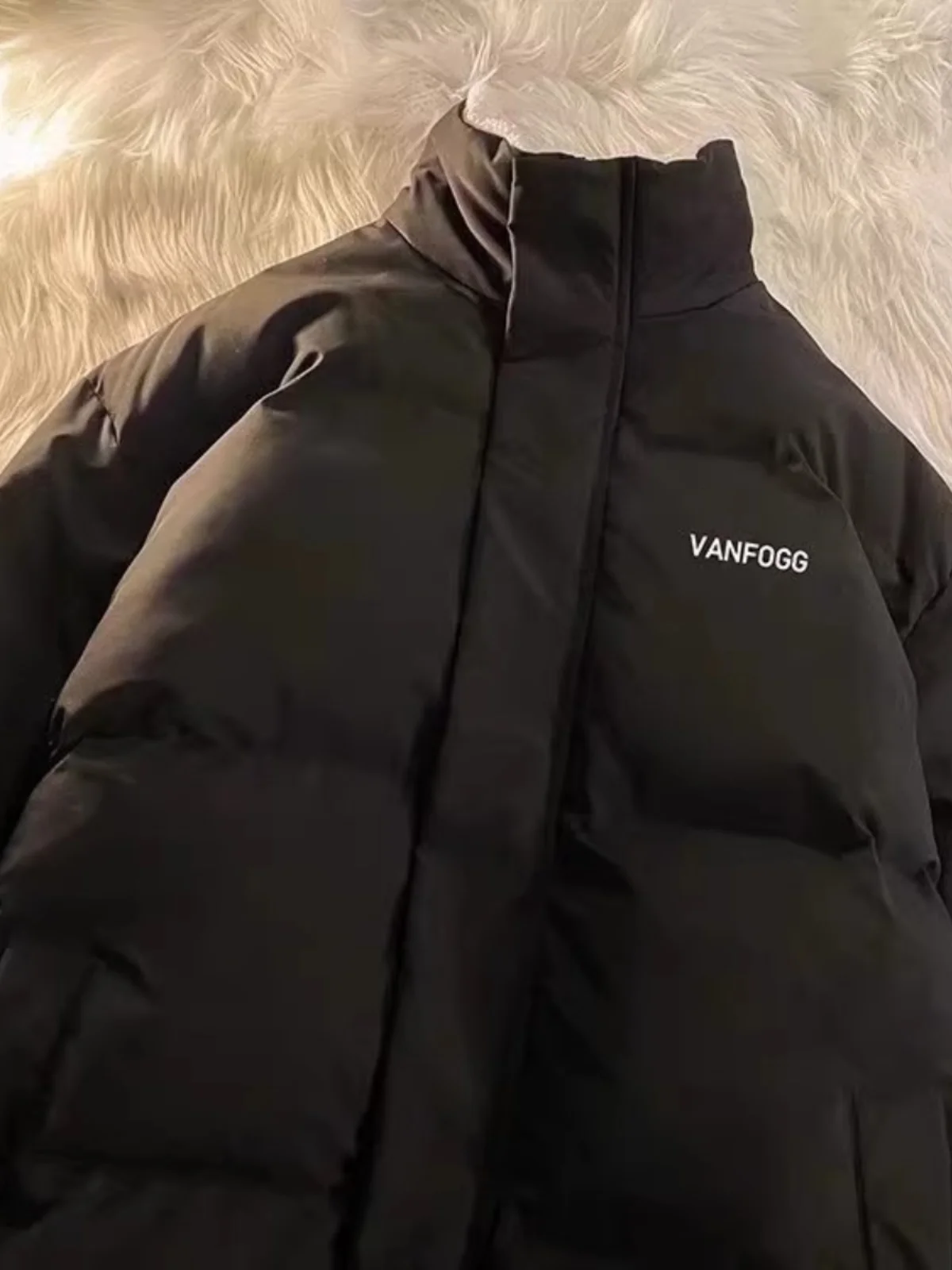 Thickened Cotton Jacket Unisex Winter Warmth Protection Bread Style Couple's Coat Youth Casual Short Zipper Cleanfit