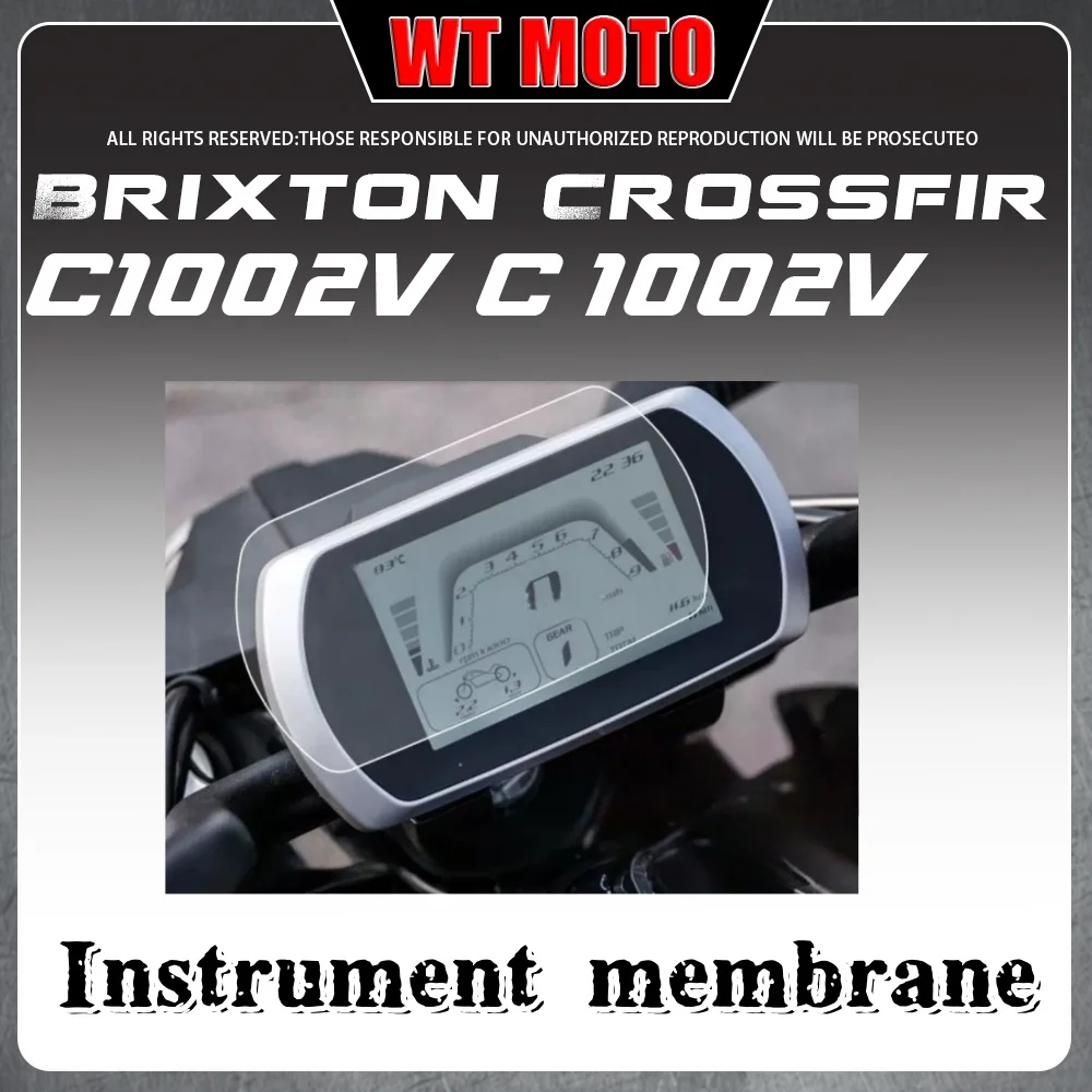 For Brixton Crossfir C1002V C 1002V instrument film MBP C1002V display screen protective film non-tempered
