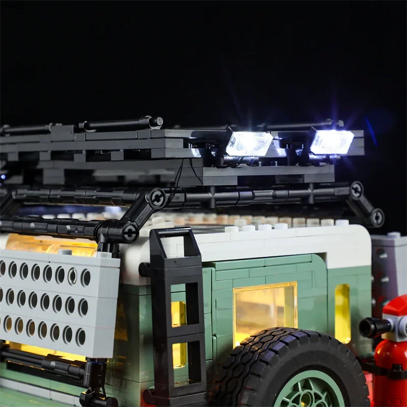 Set di illuminazione per auto 10317 Land Rover Defender 90 Road-Off Car Creator Expert non Include Building Block (solo Kit di luci a Led)