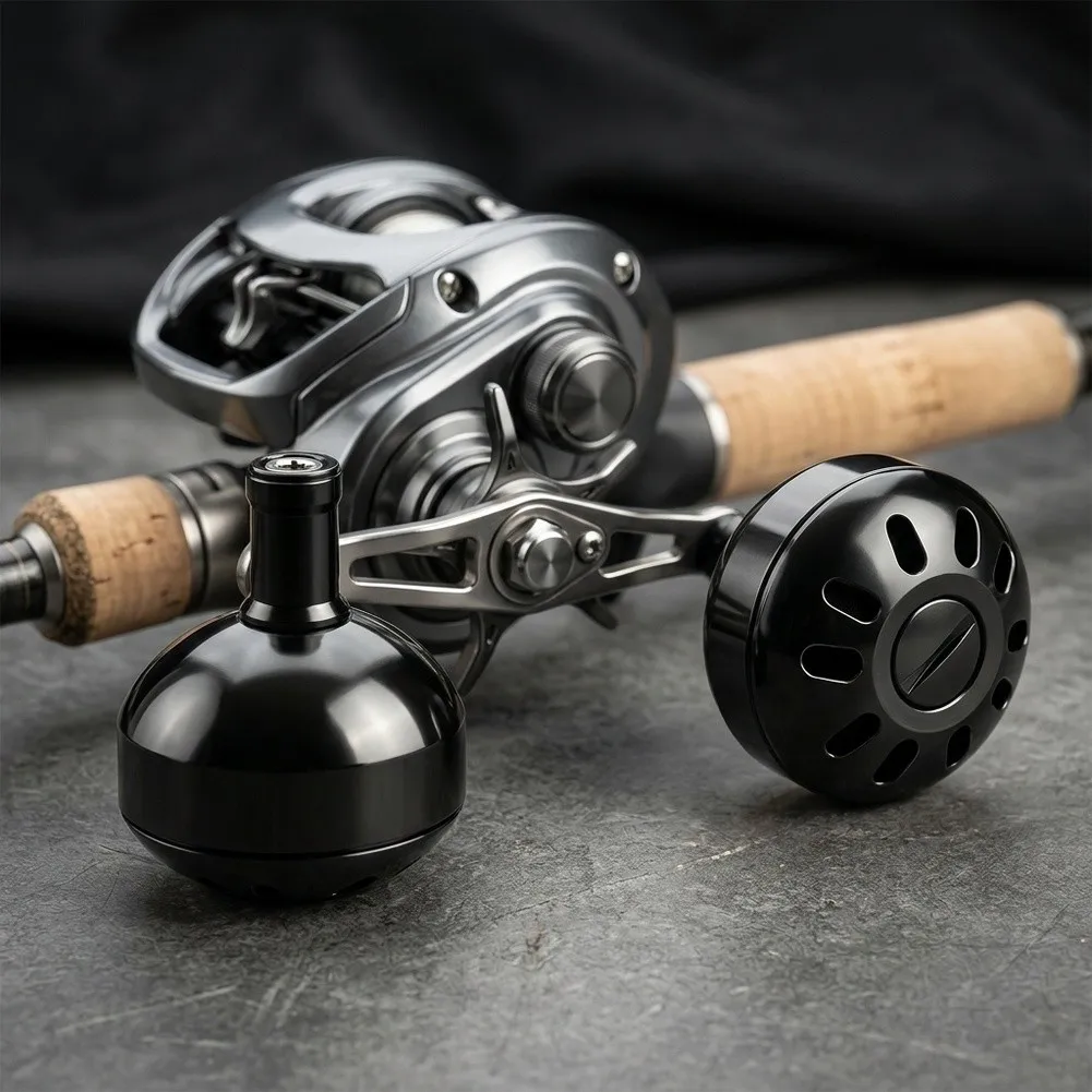 CNC Aluminum Knob 33.4g Fishing Reel Handle Knob Aluminum Alloy Material Ergonomic Design For Offshore Fishing