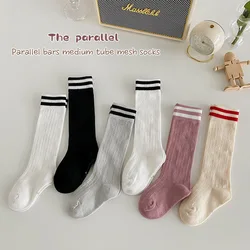 Girls Knee Socks Knee Length Long Socks School Uniform Cotton Socks Spring Summer Stockings