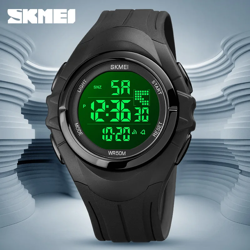 

SKMEI New Sport Digital Watch For Men Fashion LED Waterproof Male Clock Dual Time Stopwatch Electronic Wristwatch Reloj Hombre