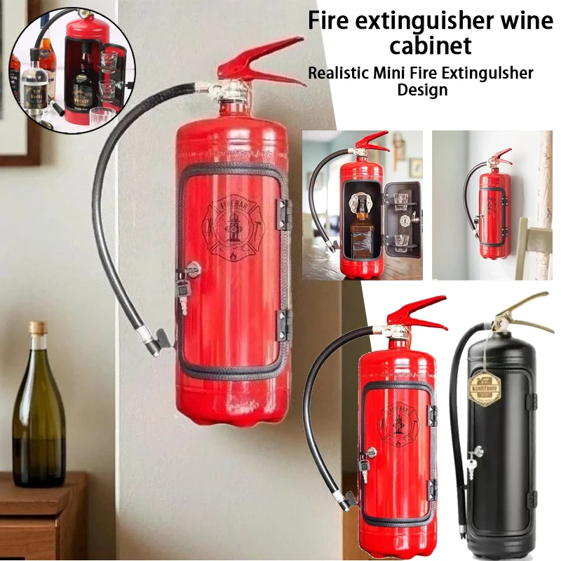 1 قطعة خزانة مشروبات محمولة باللون الأسود/الأحمر، موزع صندوق تخزين النبيذ، المنزل، البار، الحرف اليدوية لتزيين الحفلات