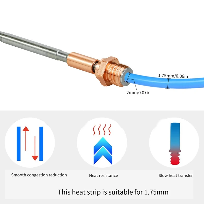 A48R-For Prusa I3 MK4 Extruder Hotend Heating Block 24V 40W Heating Rod Kit For Prusa I3 3D Printer Accessories