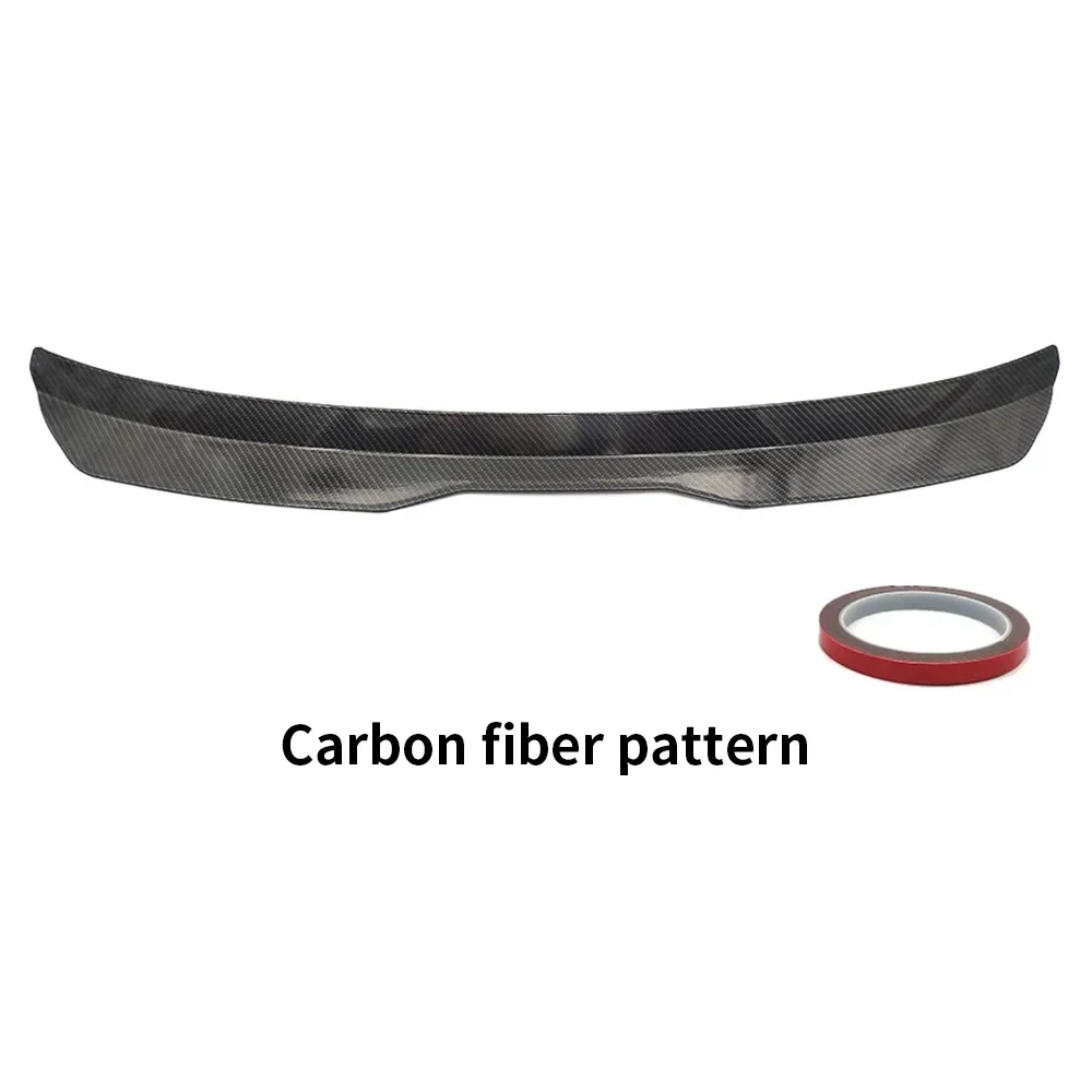 Universal carro traseiro telhado lábio spoiler asa spoiler traseiro telhado spoiler asa abs decoração tiras caber hatchback carro