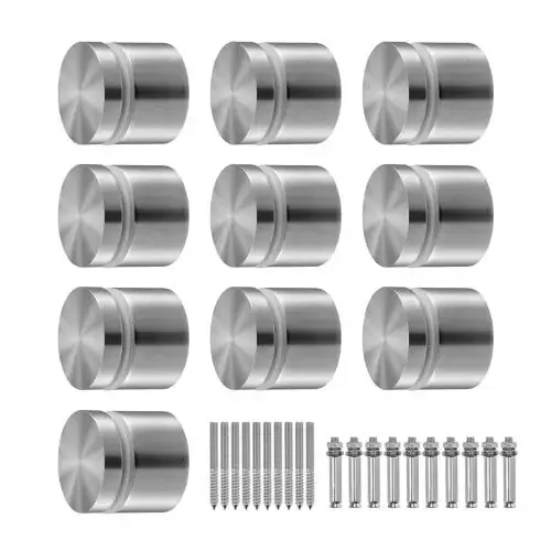 Glass Clamp, 10 PCS Round Glass Railing Bracket for 0.31 