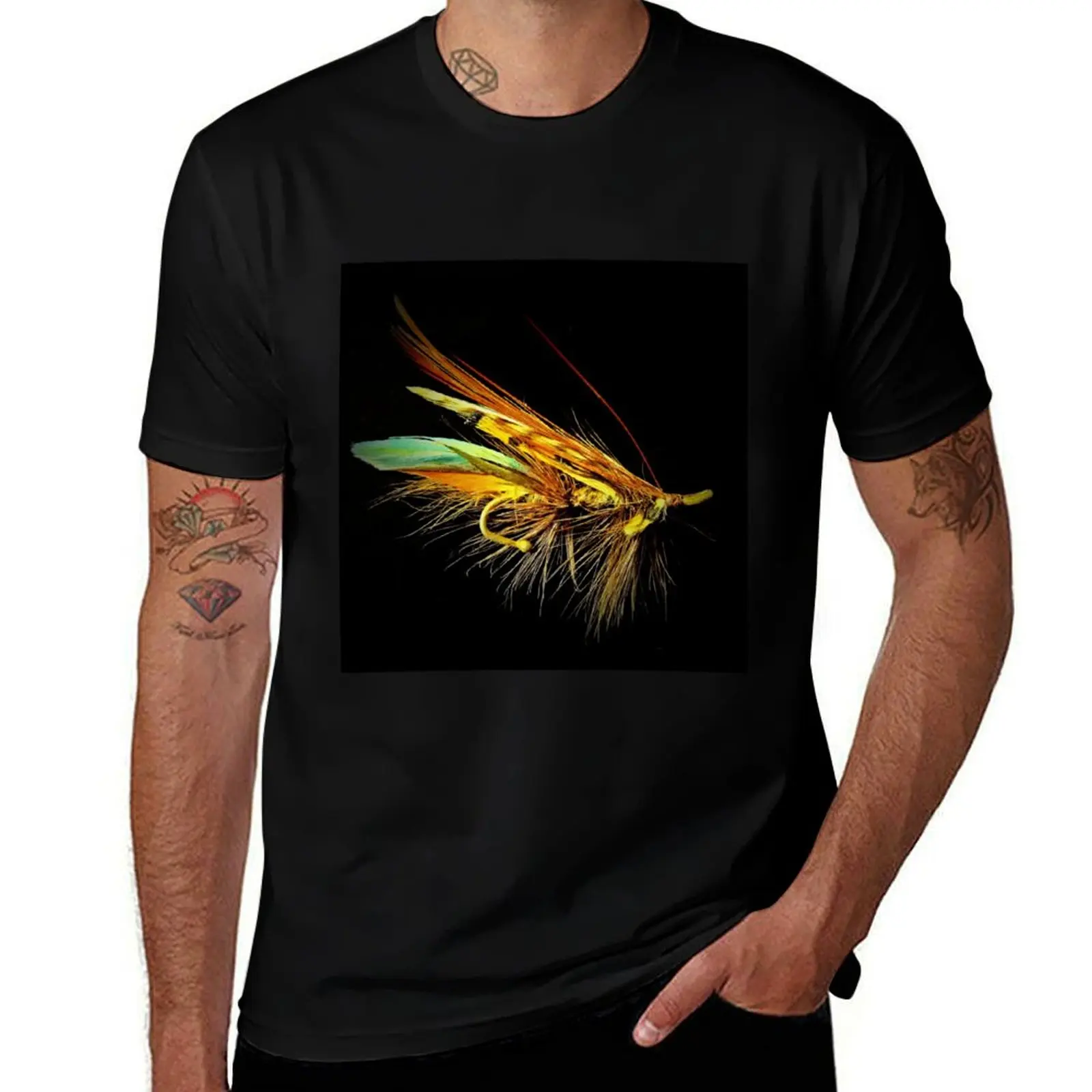 

Fly Fishing-футболка Flytying, мужская хлопковая мужская футболка, хлопковая футболка