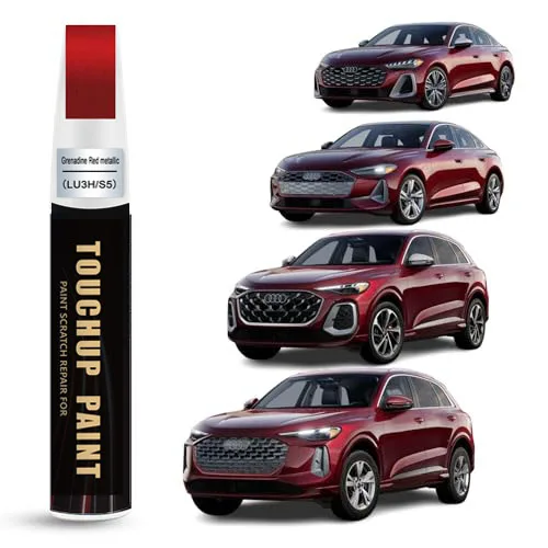 Car Touch Up Paint(Grenadine Red Metallic(LU3H/S5)) for Audi Car Paint Scratch Repair Kit, Quick & Easy Solution to Repair