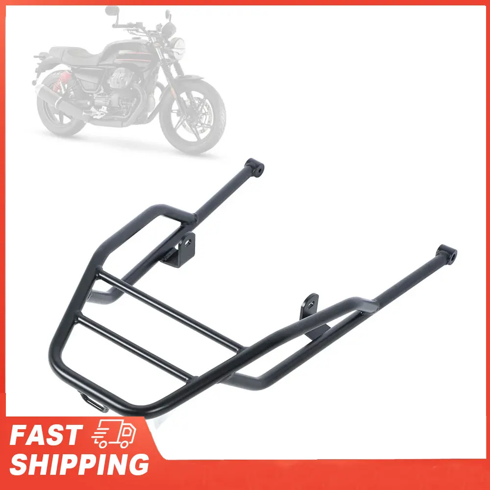 18 مللي متر أنبوب الحديد دراجة نارية الذيل البضائع تخزين الرف مقاومة للتآكل دعم مستقر دراجة نارية الخلفية رف أمتعة لحجر V7