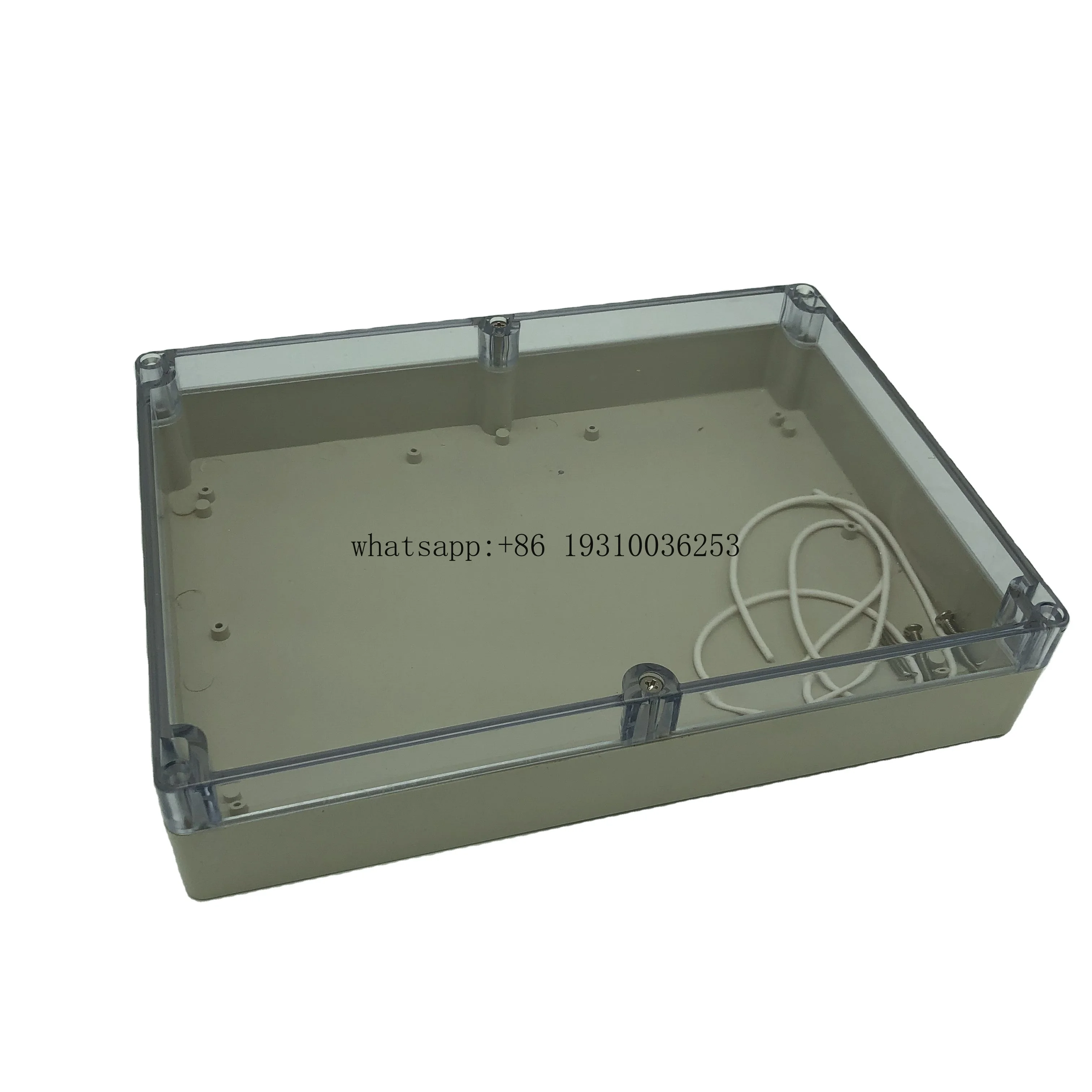 

DE258-1 Plastic Waterproof Enclosure Control Box For Electronic Hinged Electrical Junction Box With Mounting Plate