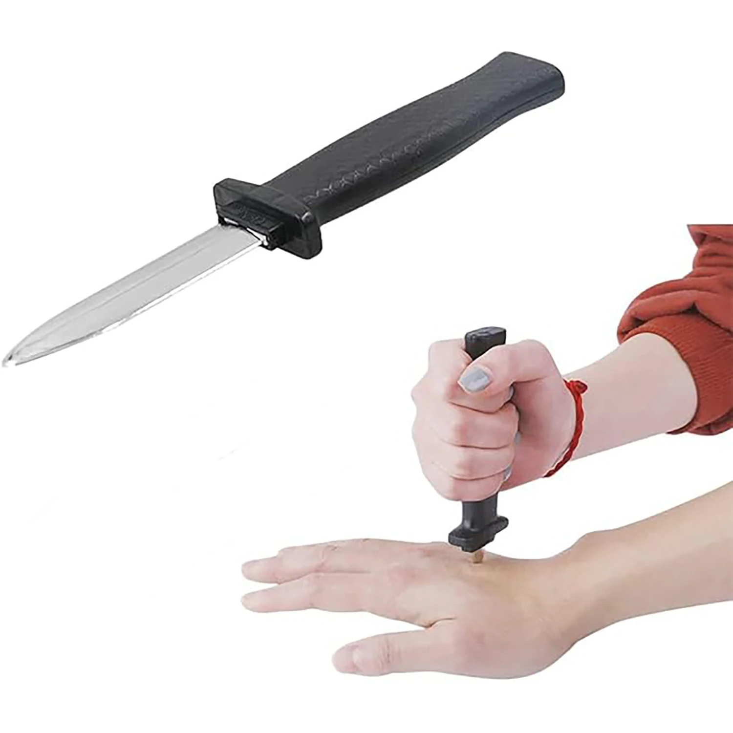 

Creative prank toy prank fake knife, simulation telescopic knife, April Fool's Day, Halloween prank parody