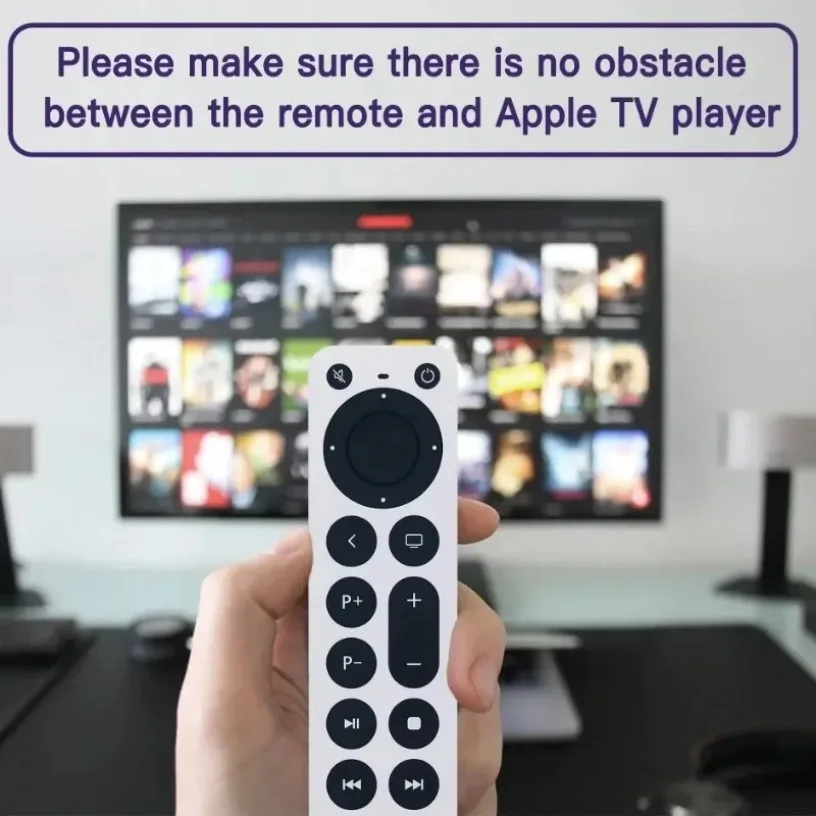 جهاز تحكم عن بعد جديد لتلفزيون Apple 4k/Gen 1 2 3 4/ HD A2843 A2737 TVA1625 A1427 A1469 A1378 A1218TV 4K A1842 A2169 (بدون صوت)