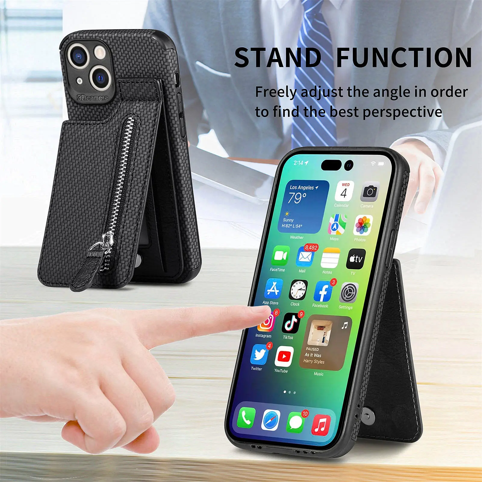 Vertical Case For Xiaomi 11 Lite 5G NE POCO X4 Pro 5G M4 Pro 4G X3 M3 Redmi 8 8A 9 9A 10 10C Note 8T 9T Wallet Flip Zipper Cover