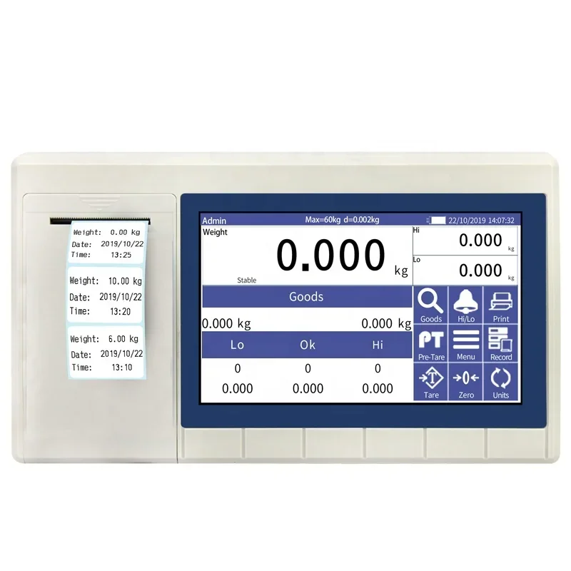 2025Full Touch Screen Display Digital Intelligent Weighing indicator for Platform/Floor Scales