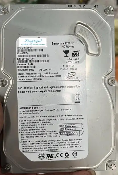 Máquina Ferramenta Industrial para o Desktop Porto Paralelo do Ide St3160815a 160g 35 Dentro