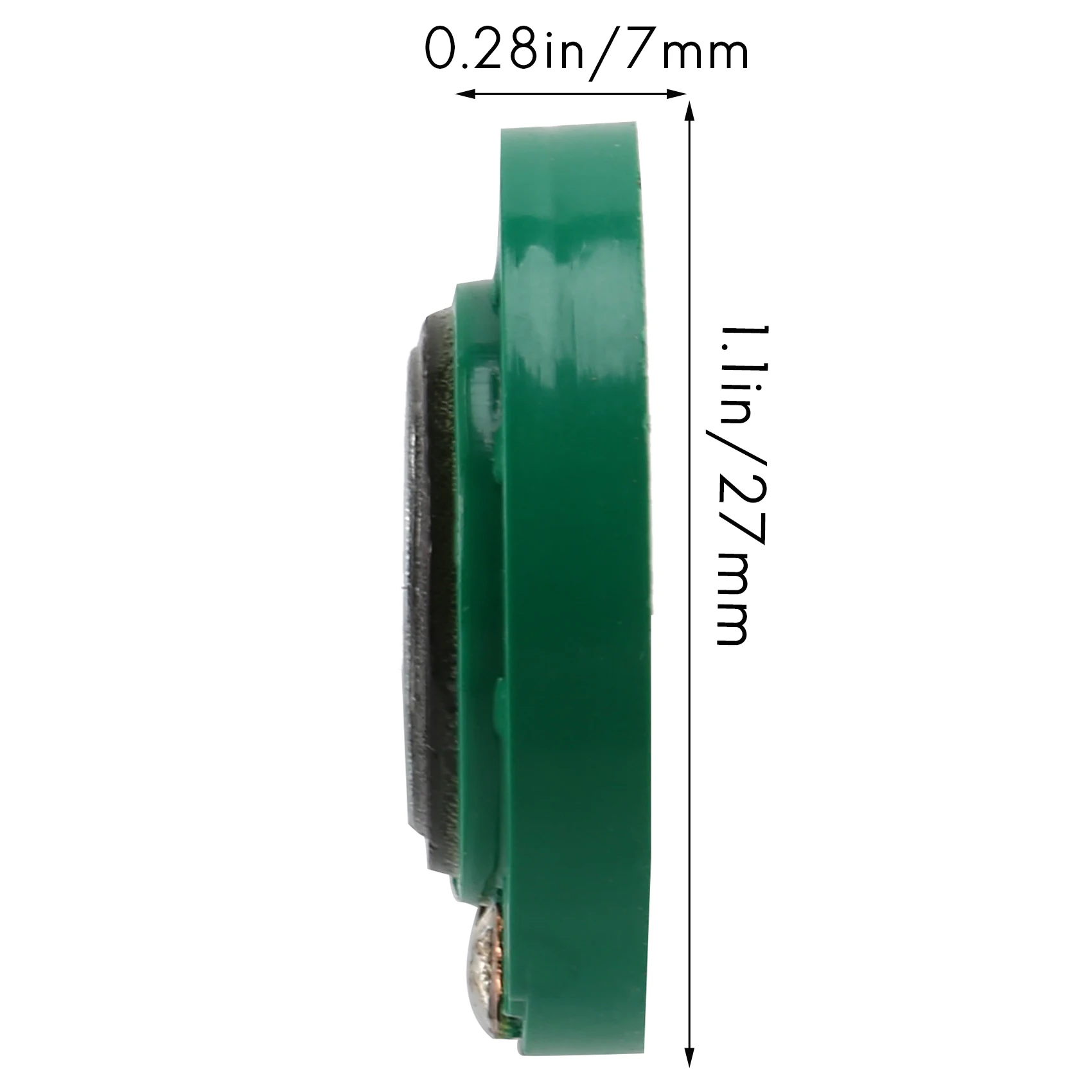 2 قطعة 1/4 واط 0.25 واط 8Ohm 27 مللي متر مكبر صوت مغناطيسي خارجي مستدير ، مكبر صوت ، ملحقات مكبر الصوت