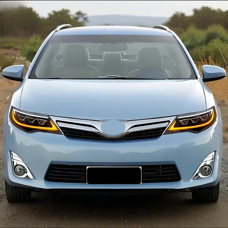 YU GUANG ل كامري 2012-2014 نظام إضاءة السيارات ترقية جديد LED رئيس ضوء مصابيح جهاز عرض (بروجكتور) ليد عالية الجودة LED المصابيح الأمامية #4