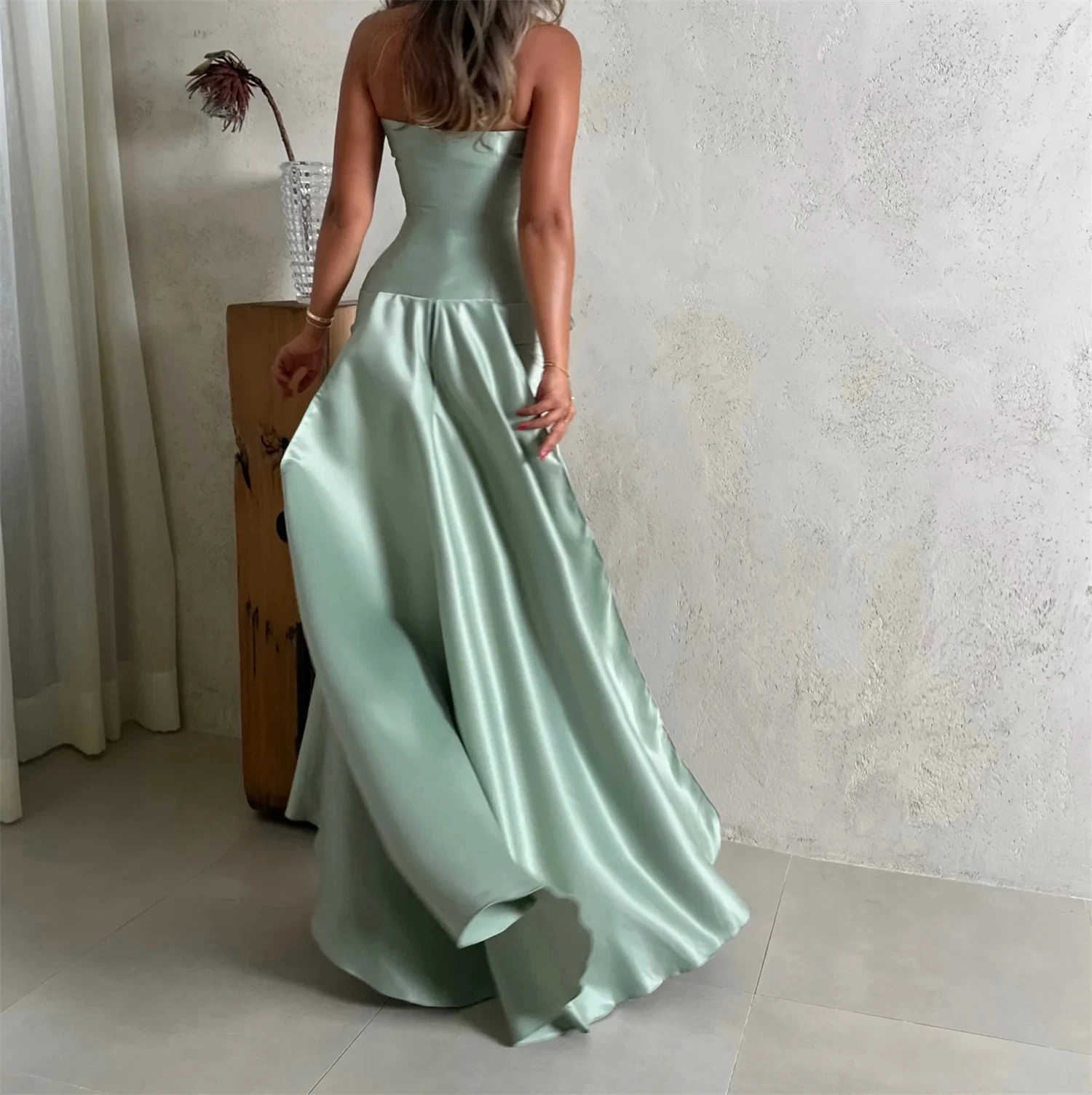 Menthe licou Floral longue sur mesure Occasion robe robes de soirée Pastrol unisexe Jersey rétro dubaï saoudien arabe bal personnalisé