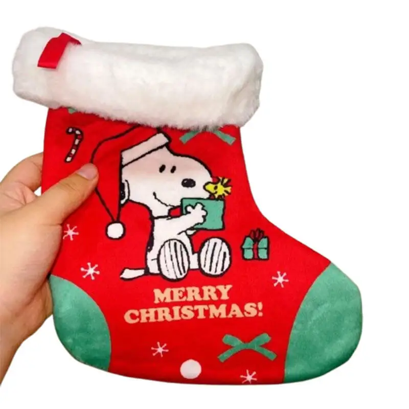 Mymelody exquisito colgante de pared dibujos animados Kawaii Snoopy bordado bolsillo decoración regalo de Navidad niños regalo de cumpleaños