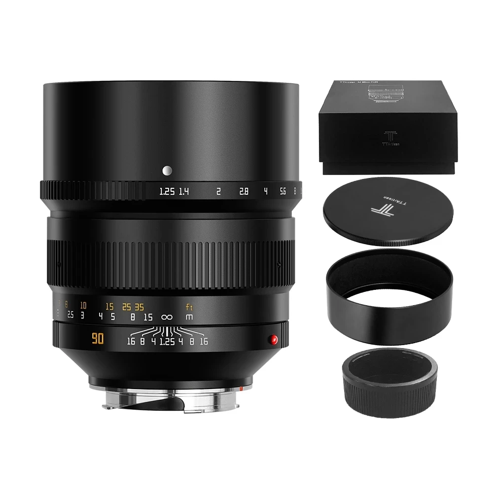 TTArtisan 90mm F1.25 Full Fame Lens for Leica M-Mount Cameras Like Leica M-M M240 M3 M6 M7 M8 M9 M9p M10