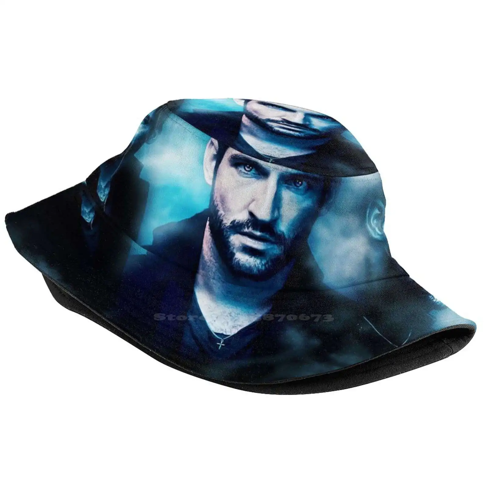 Lucifer - Tom Ellis Smoke Outdoor Sun Fishing Panama Hats Lucifer Tom Ellis Morningstar Devil Angel Kristin Harris Tv Show Sexy