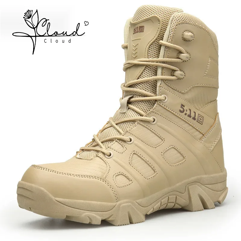 Tactical Winter Boots Men Special Force Desert Combat Outdoor Hiking Boots Ankle Casual Male Shoes Men Work Safty Shoes Snow