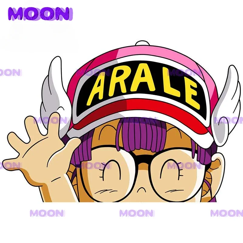 

Arale Cute Girl This Decal Vinyl Car Sticker Body Car Bumper Truck Recreational Vehicle Waterproof Sunscreen Sticker