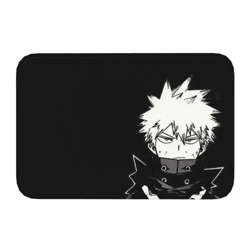 My Hero Academia Katsuki Bakugo Front Door Mat Anti-Slip Absorbent Japanese Anime Manga MHA Doormat Garden Entrance Rug Carpet