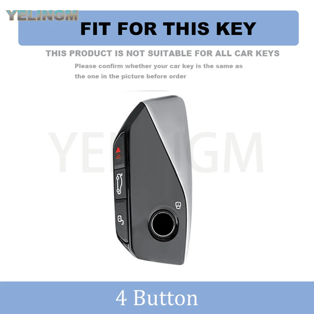 New Tpu Key Case for BMW 7 Series X7 I7 IX 740LI Alcantara Car Remote Key Case Cover Shell Accessories