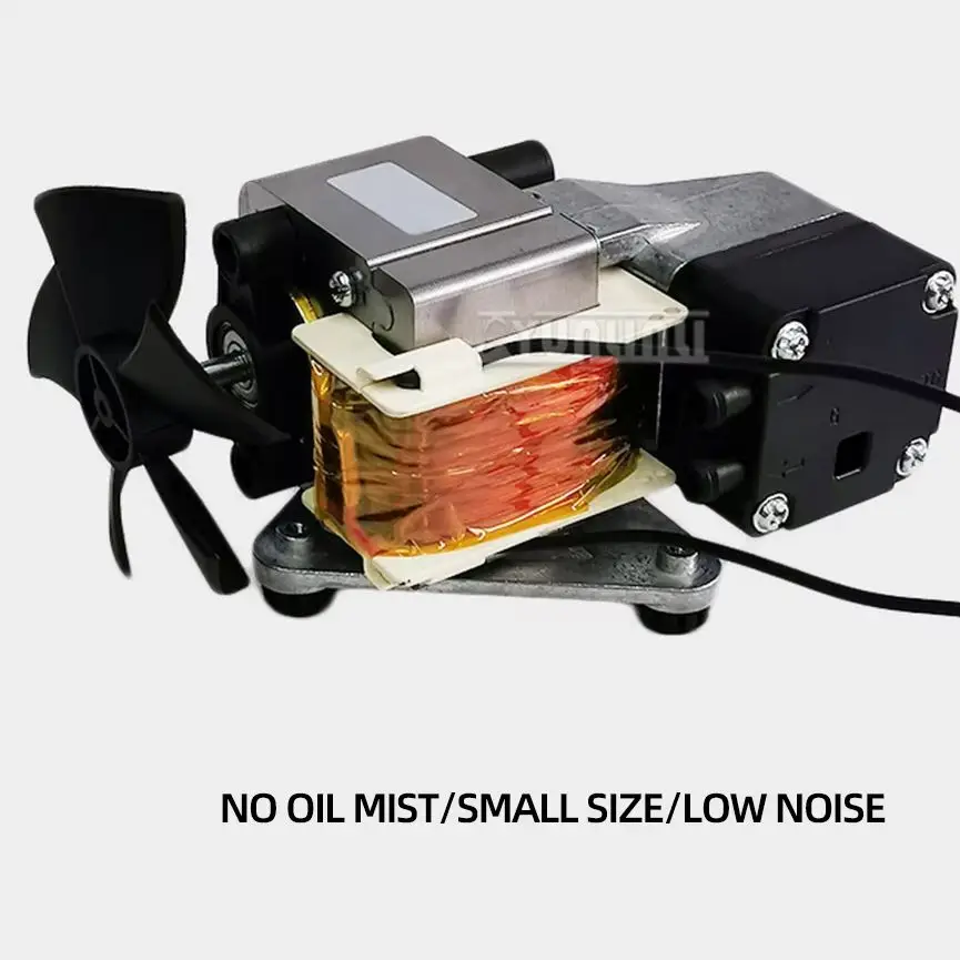 NEW 220V Small Vacuum Pump Silent Oil-Free Dry Electric Industrial Suction Air Pump High Vacuum Pressure -80KPA