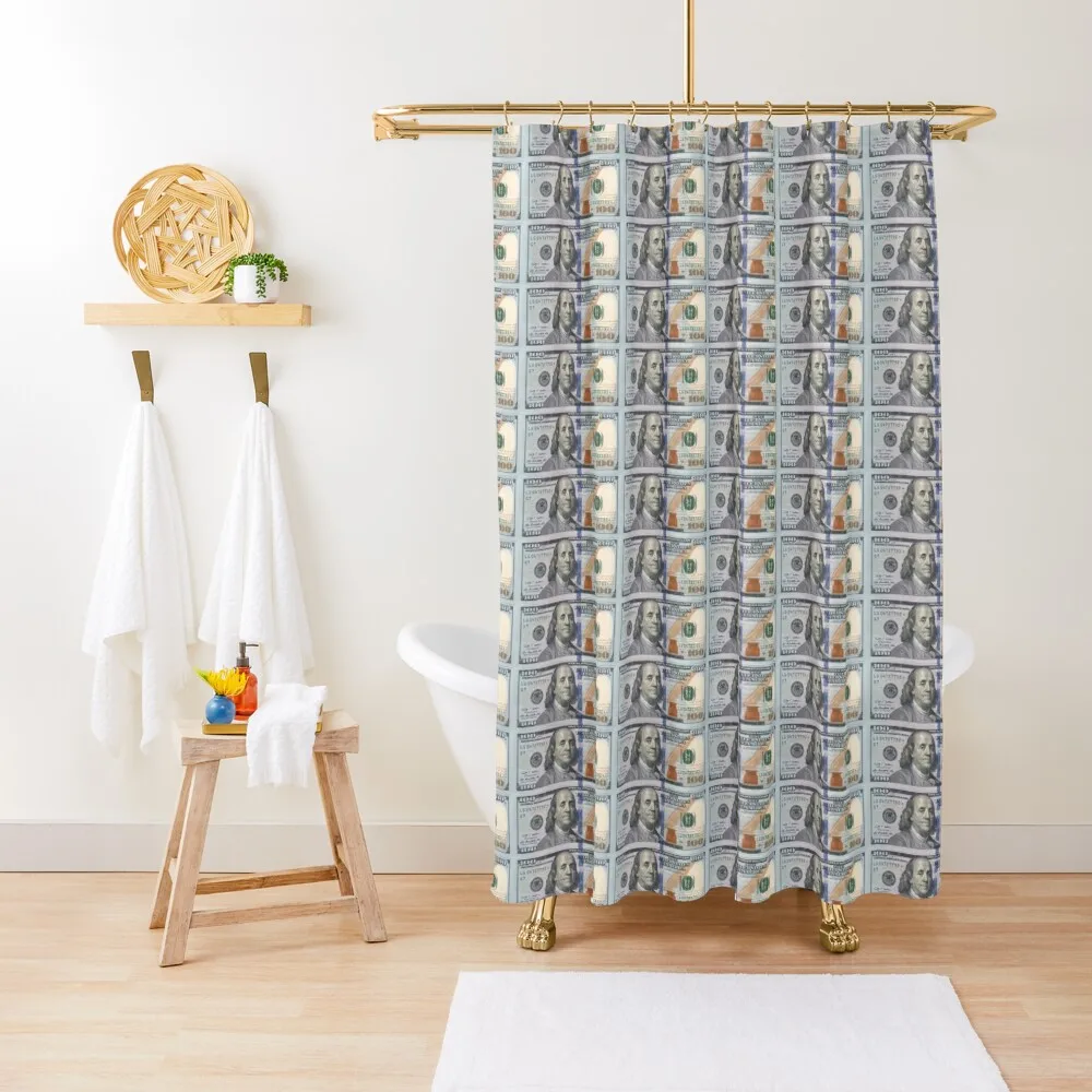 

Money Merchandise Shower Curtain For Bathrooms Luxury Bathroom Shower Waterproof Bath And Anti-Mold Window Curtain
