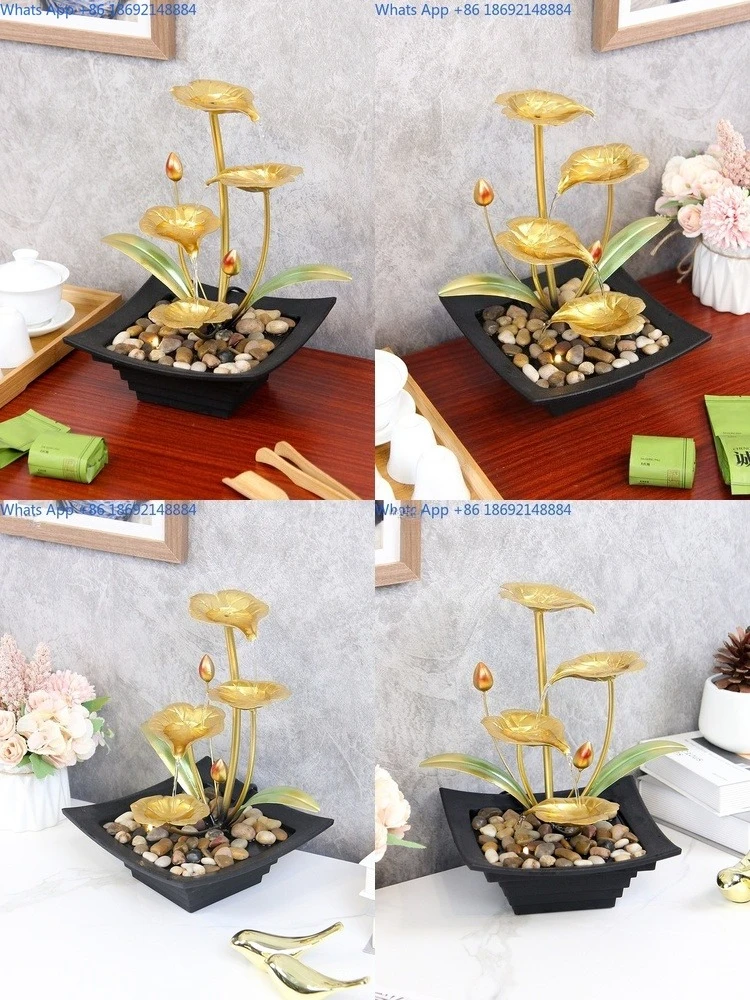 

Simple Luxury Water Fountain Decor for Office Home Desk Table Ornament Gift