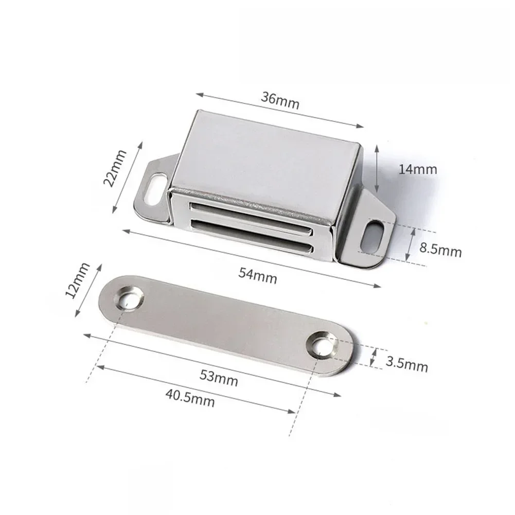Captura magnética de alta calidad para mejorar el hogar, armario resistente de acero inoxidable 304, resistencia magnética resistente