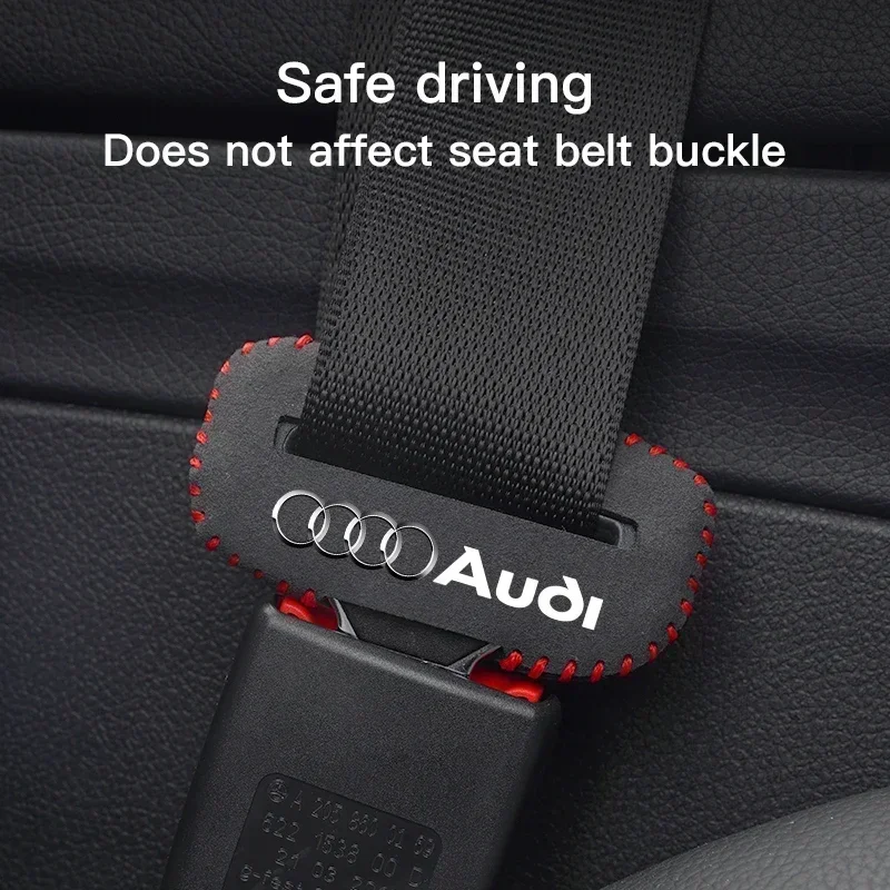 

Car Badge Safety Belt Buckle Plug Leather Cover For Audi A2 A3 A4 A5 A6 A1A7 A8 Q1 Q2 Q3 Q4 Q5 Q6 Q7 Q8 TT RS3 S5 S6 Quattro C6