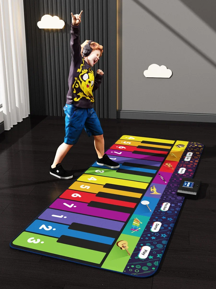 Step on piano, children's toys, boys and girls, one year old gifts, dance carpet