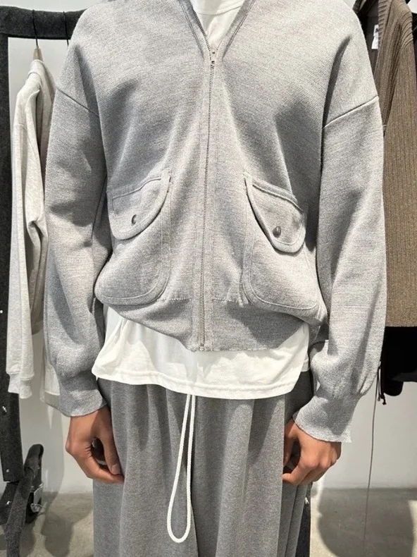 

Вязаный шерстяной кардиган на молнии Magliano с глубокими глазами, мягкая верхняя одежда, повседневное длинное пальто Sve V-Ne для поездок на работу