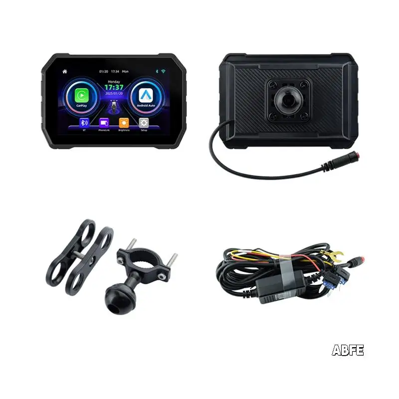 

Беспроводной MTC-02A 5-дюймовый Carplay Moto портативный цифровой мотоцикл приборная панель навигационный экран для Android