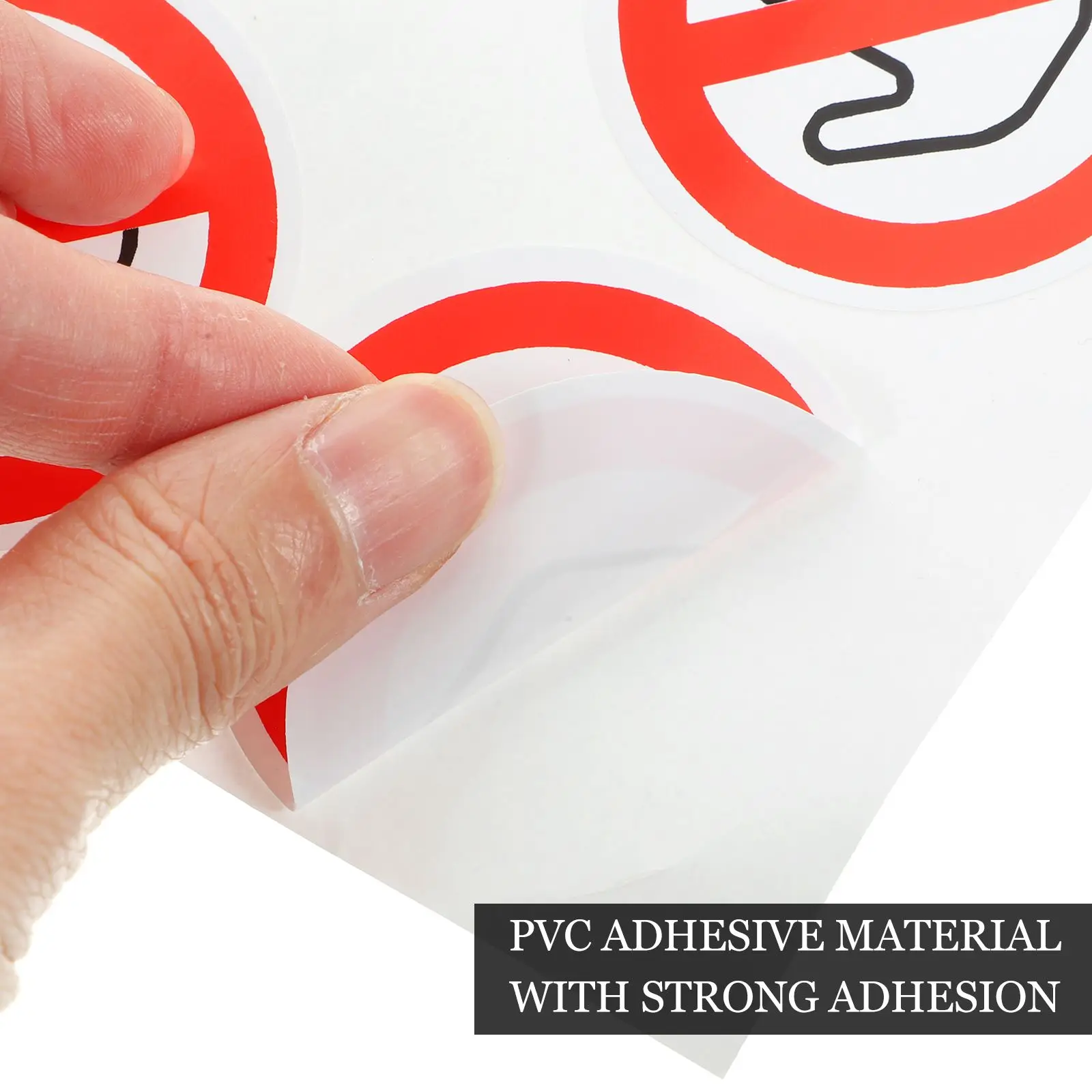 10 Pcs Safety Labels 50mm Round Vinyl Decals Adhesive Signs for Stickers For Adhesive Warning Label Cars Equipment Factory