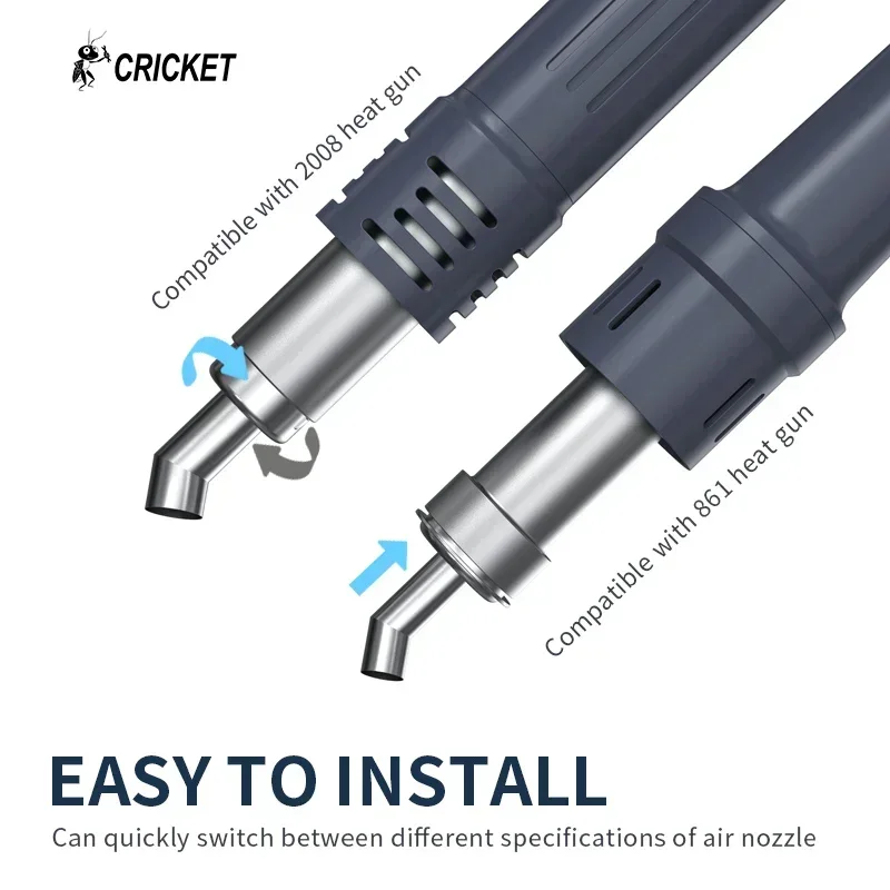 CRICNER-Angle فوهة الهواء الساخن ، منفاخ مباشر ، بندقية الحرارة ، متوافق مع سريعة 861 2008 850 سلسلة ، 4 مللي متر ، 5 مللي متر ، 6 مللي متر ، 8 مللي متر ، 10 مللي متر ، 12 مللي متر ، حتى التدفئة