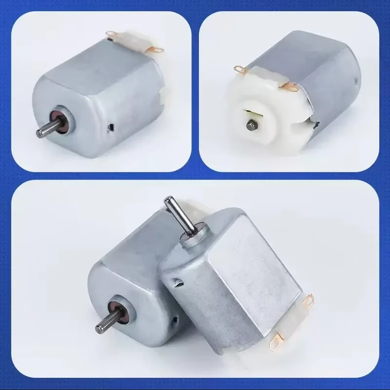 قطعتان من المحركات النحاسية ذات المغناطيس الصغير، مناسبة لتجارب تعليم العلوم والمراوح الصغيرة وفرشاة الأسنان والألعاب الصغيرة