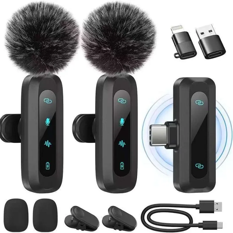 

New private model j3 wireless collar microphone, noise reduction microphone for live outdoor short video shooting