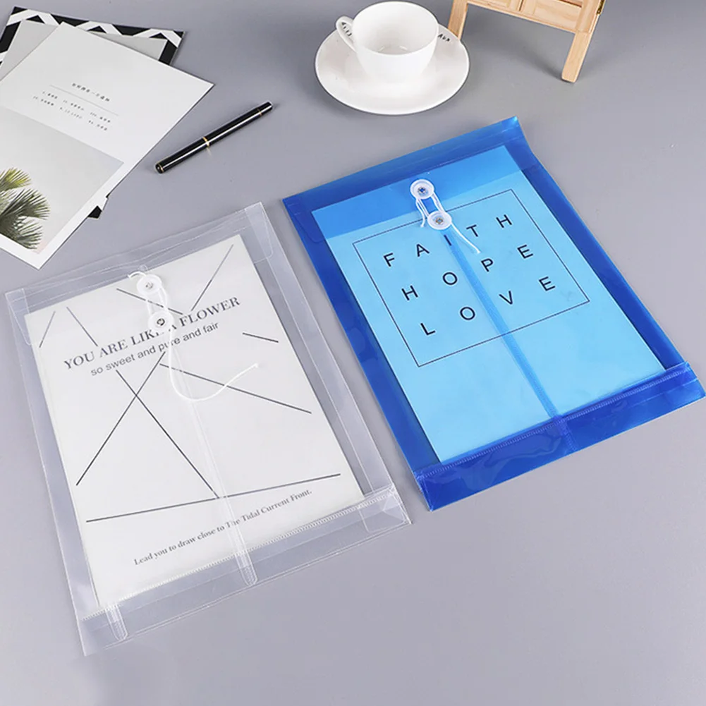 

Clear Project Folders For Documents Storage Secure Snap-Button Keeps Items Safe Inside. Office Organization Essential