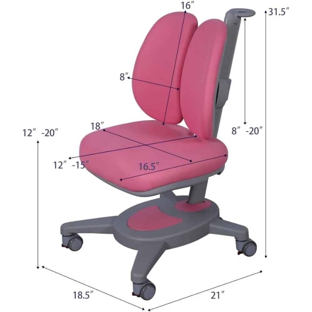 Height Adjustable Study Desk 43" and Chair Series