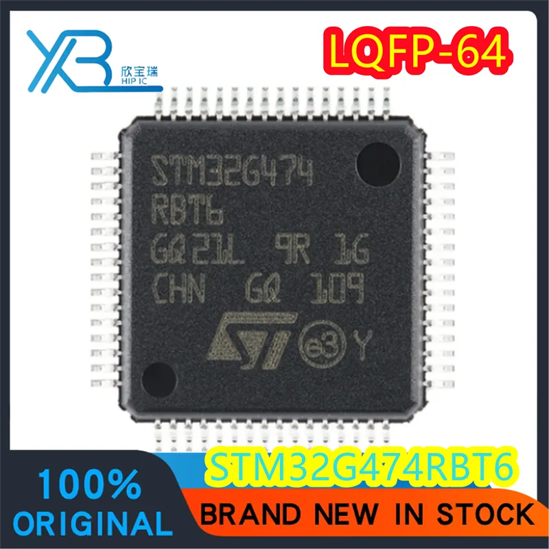 (1/30 pieces) STM32G474RBT6 STM32G474 LQFP-64 ARM Cortex-M4 32-bit microcontroller-MCU Original IC Fast delivery