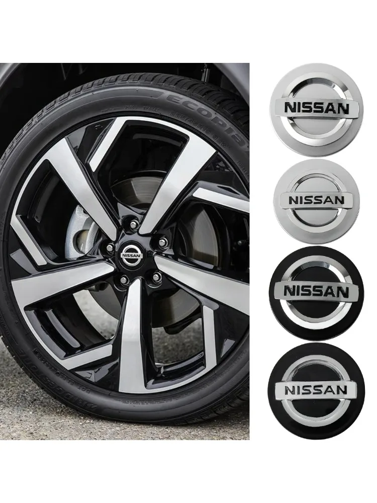Cache-moyeux de roue de voiture 56/60mm, emblèmes de remplacement pour Nissan Juke Qashqai X-Trail Leaf Patrol GTR