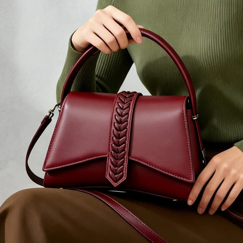 Ladies' Weaving High Quality Versatile Shoulder Bags 2026 Pu Leather Bags for Women Fashion Women's Handbags Tote Bag Designer